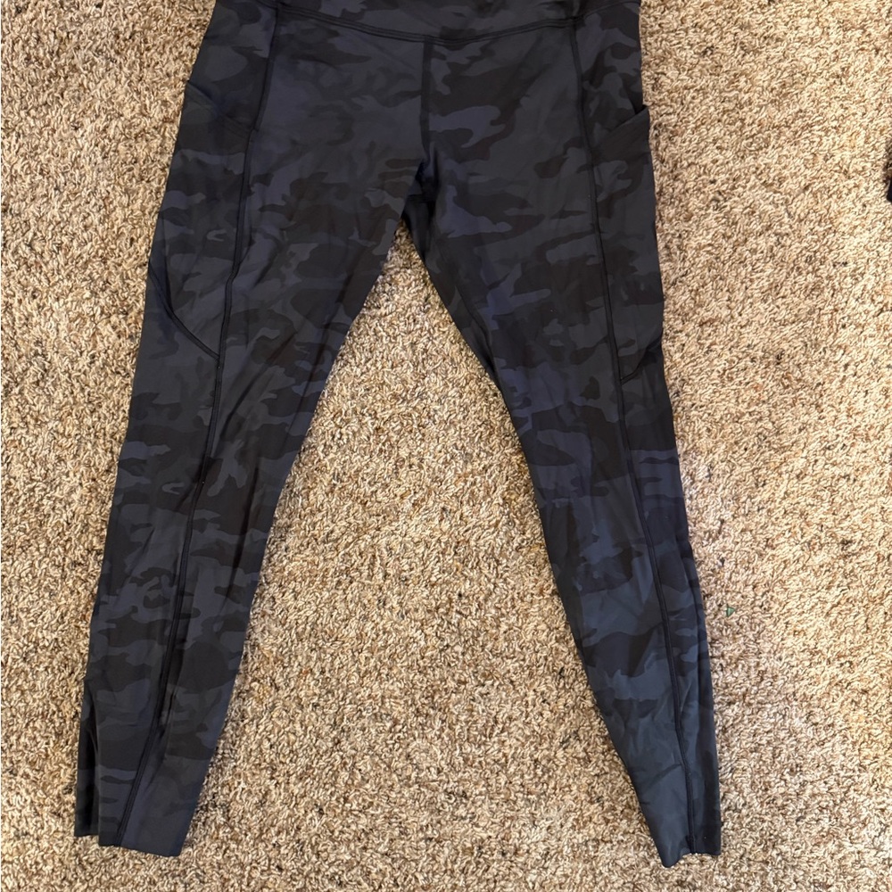 Lululemon Athletica Dark Camouflage Leggings